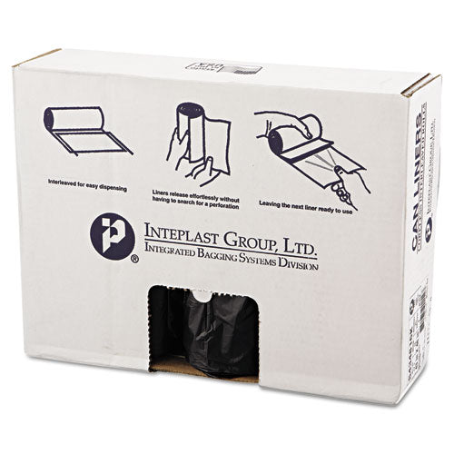 Inteplast Group wholesale. INTEPLAST High-density Interleaved Commercial Can Liners, 60 Gal, 16 Microns, 43" X 48", Black, 200-carton. HSD Wholesale: Janitorial Supplies, Breakroom Supplies, Office Supplies.
