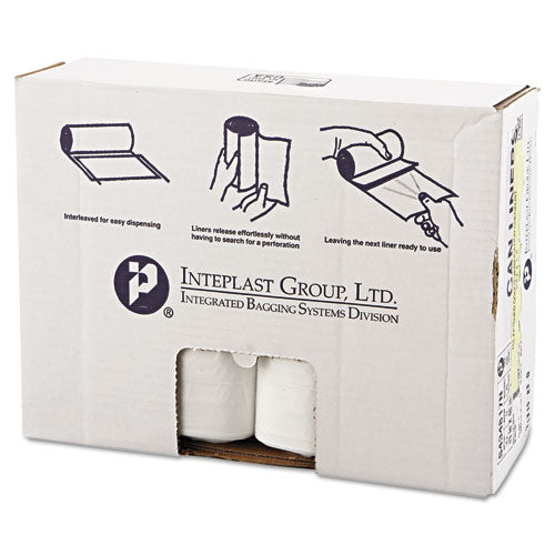 Inteplast Group wholesale. INTEPLAST High-density Interleaved Commercial Can Liners, 60 Gal, 17 Microns, 43" X 48", Clear, 200-carton. HSD Wholesale: Janitorial Supplies, Breakroom Supplies, Office Supplies.