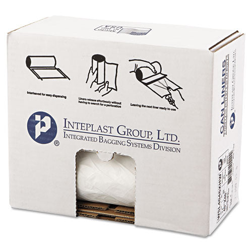 Inteplast Group wholesale. INTEPLAST Low-density Commercial Can Liners, 45 Gal, 0.8 Mil, 40" X 46", White, 100-carton. HSD Wholesale: Janitorial Supplies, Breakroom Supplies, Office Supplies.