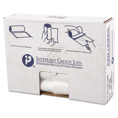 Inteplast Group wholesale. INTEPLAST High-density Commercial Can Liners Value Pack, 30 Gal, 11 Microns, 30" X 36", Clear, 500-carton. HSD Wholesale: Janitorial Supplies, Breakroom Supplies, Office Supplies.