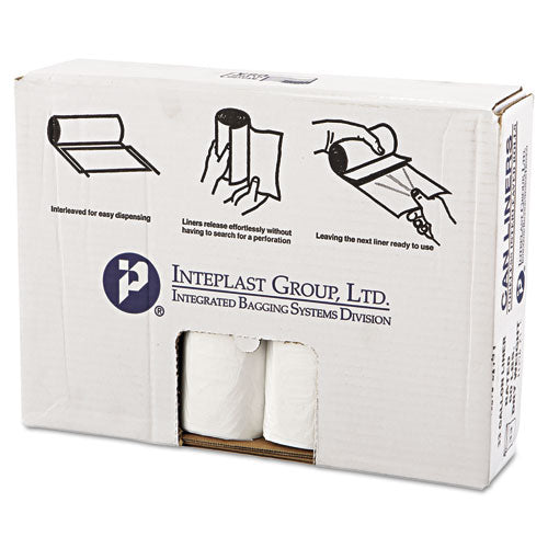 Inteplast Group wholesale. INTEPLAST High-density Commercial Can Liners Value Pack, 33 Gal, 14 Microns, 33" X 39", Clear, 250-carton. HSD Wholesale: Janitorial Supplies, Breakroom Supplies, Office Supplies.