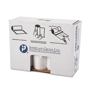 Inteplast Group wholesale. INTEPLAST High-density Commercial Can Liners Value Pack, 60 Gal, 14 Microns, 38" X 58", Clear, 200-carton. HSD Wholesale: Janitorial Supplies, Breakroom Supplies, Office Supplies.