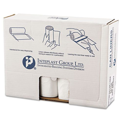 Inteplast Group wholesale. INTEPLAST High-density Commercial Can Liners Value Pack, 60 Gal, 14 Microns, 43" X 46", Clear, 200-carton. HSD Wholesale: Janitorial Supplies, Breakroom Supplies, Office Supplies.