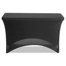 Iceberg wholesale. Stretch-fabric Table Cover, Polyester-spandex, 24" X 48", Black. HSD Wholesale: Janitorial Supplies, Breakroom Supplies, Office Supplies.