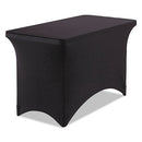 Iceberg wholesale. Stretch-fabric Table Cover, Polyester-spandex, 24" X 48", Black. HSD Wholesale: Janitorial Supplies, Breakroom Supplies, Office Supplies.