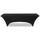 Iceberg wholesale. Stretch-fabric Table Cover, Polyester-spandex, 30" X 96", Black. HSD Wholesale: Janitorial Supplies, Breakroom Supplies, Office Supplies.