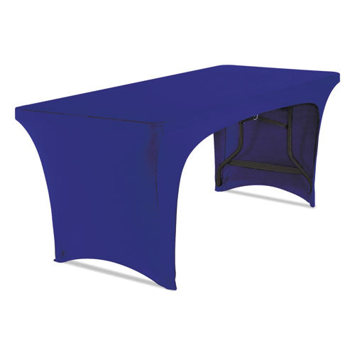 Iceberg wholesale. Stretch-fabric Table Cover, Polyester-spandex, 30" X 72", Blue. HSD Wholesale: Janitorial Supplies, Breakroom Supplies, Office Supplies.