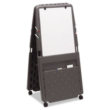 Load image into Gallery viewer, Iceberg wholesale. Presentation Flipchart Easel With Dry Erase Surface, Resin, 33w X 28d X 73h, Charcoal. HSD Wholesale: Janitorial Supplies, Breakroom Supplies, Office Supplies.