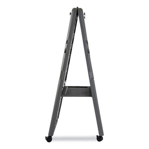 Iceberg wholesale. Presentation Flipchart Easel With Dry Erase Surface, Resin, 33w X 28d X 73h, Charcoal. HSD Wholesale: Janitorial Supplies, Breakroom Supplies, Office Supplies.