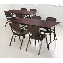 Load image into Gallery viewer, Iceberg wholesale. Premium Wood Laminate Folding Table, Rectangular, 60w X 30d X 29h, Mahogany. HSD Wholesale: Janitorial Supplies, Breakroom Supplies, Office Supplies.