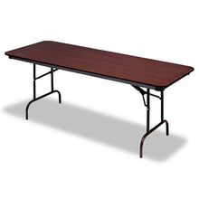 Load image into Gallery viewer, Iceberg wholesale. Premium Wood Laminate Folding Table, Rectangular, 72w X 30d X 29h, Mahogany. HSD Wholesale: Janitorial Supplies, Breakroom Supplies, Office Supplies.