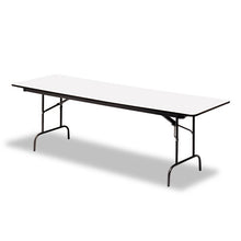 Load image into Gallery viewer, Iceberg wholesale. Premium Wood Laminate Folding Table, Rectangular, 72w X 30d X 29h, Gray-charcoal. HSD Wholesale: Janitorial Supplies, Breakroom Supplies, Office Supplies.