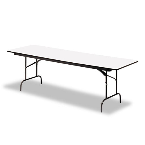 Iceberg wholesale. Premium Wood Laminate Folding Table, Rectangular, 72w X 30d X 29h, Gray-charcoal. HSD Wholesale: Janitorial Supplies, Breakroom Supplies, Office Supplies.