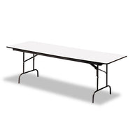 Iceberg wholesale. Premium Wood Laminate Folding Table, Rectangular, 72w X 30d X 29h, Gray-charcoal. HSD Wholesale: Janitorial Supplies, Breakroom Supplies, Office Supplies.