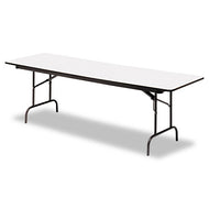 Iceberg wholesale. Premium Wood Laminate Folding Table, Rectangular, 96w X 30d X 29h, Gray-charcoal. HSD Wholesale: Janitorial Supplies, Breakroom Supplies, Office Supplies.