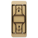 Iceberg wholesale. Economy Wood Laminate Folding Table, Rectangular, 72w X 30d X 29h, Walnut. HSD Wholesale: Janitorial Supplies, Breakroom Supplies, Office Supplies.