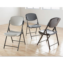 Load image into Gallery viewer, Iceberg wholesale. Rough &#39;n Ready Folding Chair, Platinum Seat-platinum Back, Black Base. HSD Wholesale: Janitorial Supplies, Breakroom Supplies, Office Supplies.