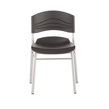 Load image into Gallery viewer, Iceberg wholesale. Caféworks Cafe Chair, Graphite Seat-graphite Back, Silver Base, 2-carton. HSD Wholesale: Janitorial Supplies, Breakroom Supplies, Office Supplies.