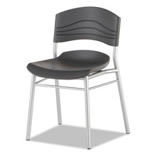 Load image into Gallery viewer, Iceberg wholesale. Caféworks Cafe Chair, Graphite Seat-graphite Back, Silver Base, 2-carton. HSD Wholesale: Janitorial Supplies, Breakroom Supplies, Office Supplies.