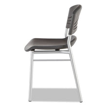 Load image into Gallery viewer, Iceberg wholesale. Caféworks Cafe Chair, Graphite Seat-graphite Back, Silver Base, 2-carton. HSD Wholesale: Janitorial Supplies, Breakroom Supplies, Office Supplies.