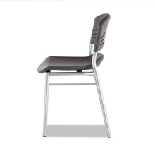 Load image into Gallery viewer, Iceberg wholesale. Caféworks Cafe Chair, Graphite Seat-graphite Back, Silver Base, 2-carton. HSD Wholesale: Janitorial Supplies, Breakroom Supplies, Office Supplies.