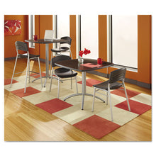 Load image into Gallery viewer, Iceberg wholesale. Caféworks Bistro Stool, Graphite Seat-graphite Back, Silver Base. HSD Wholesale: Janitorial Supplies, Breakroom Supplies, Office Supplies.