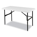 Iceberg wholesale. Indestructables Too 1200 Series Folding Table, 48w X 24d X 29h, Platinum. HSD Wholesale: Janitorial Supplies, Breakroom Supplies, Office Supplies.
