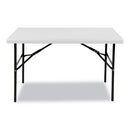 Iceberg wholesale. Indestructables Too 1200 Series Folding Table, 48w X 24d X 29h, Platinum. HSD Wholesale: Janitorial Supplies, Breakroom Supplies, Office Supplies.