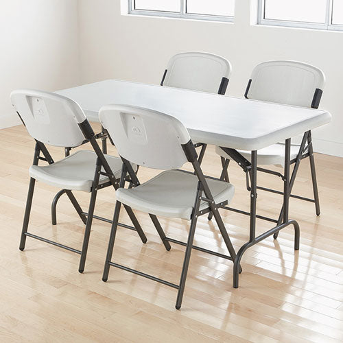 Iceberg wholesale. Indestructables Too 1200 Series Folding Table, 60w X 30d X 29h, Platinum. HSD Wholesale: Janitorial Supplies, Breakroom Supplies, Office Supplies.