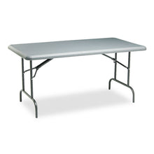 Load image into Gallery viewer, Iceberg wholesale. Indestructables Too 1200 Series Folding Table, 60w X 30d X 29h, Charcoal. HSD Wholesale: Janitorial Supplies, Breakroom Supplies, Office Supplies.