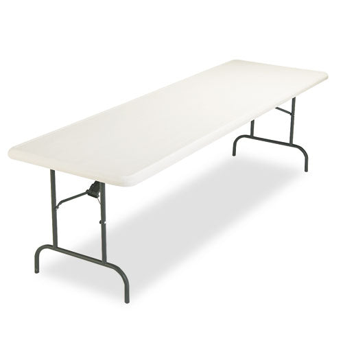 Iceberg wholesale. Indestructables Too 1200 Series Folding Table, 96w X 30d X 29h, Platinum. HSD Wholesale: Janitorial Supplies, Breakroom Supplies, Office Supplies.