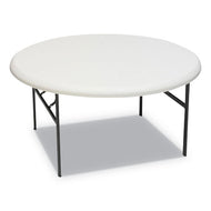 Iceberg wholesale. Indestructables Too 1200 Series Resin Folding Table, 60 Dia X 29h, Platinum. HSD Wholesale: Janitorial Supplies, Breakroom Supplies, Office Supplies.