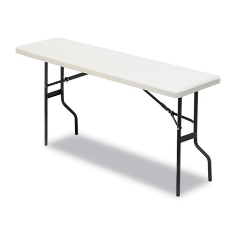 Iceberg wholesale. Indestructables Too 1200 Series Folding Table, 60w X 18d X 29h, Platinum. HSD Wholesale: Janitorial Supplies, Breakroom Supplies, Office Supplies.