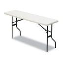 Iceberg wholesale. Indestructables Too 1200 Series Folding Table, 72w X 18d X 29h, Platinum. HSD Wholesale: Janitorial Supplies, Breakroom Supplies, Office Supplies.