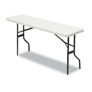 Iceberg wholesale. Indestructables Too 1200 Series Folding Table, 72w X 18d X 29h, Platinum. HSD Wholesale: Janitorial Supplies, Breakroom Supplies, Office Supplies.