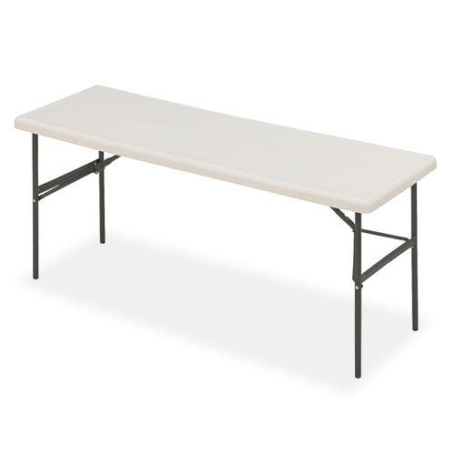 Iceberg wholesale. Indestructables Too 1200 Series Folding Table, 72w X 24d X 29h, Platinum. HSD Wholesale: Janitorial Supplies, Breakroom Supplies, Office Supplies.