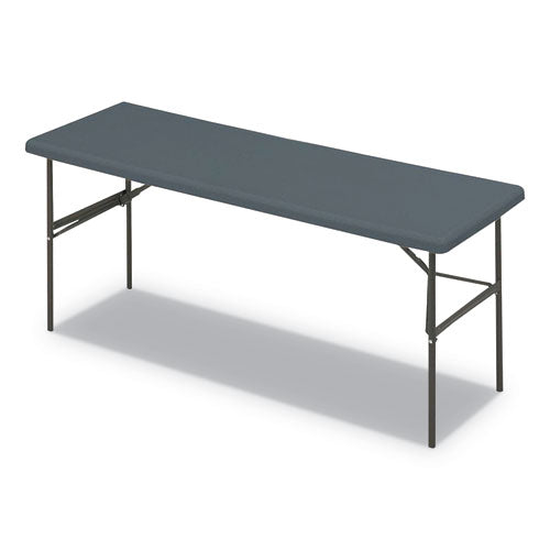 Iceberg wholesale. Indestructables Too 1200 Series Folding Table, 72w X 24d X 29h, Charcoal. HSD Wholesale: Janitorial Supplies, Breakroom Supplies, Office Supplies.