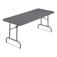 Iceberg wholesale. Indestructables Too 1200 Series Bi-fold Table, 60w X 30d X 29h, Charcoal. HSD Wholesale: Janitorial Supplies, Breakroom Supplies, Office Supplies.