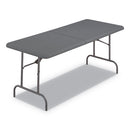 Iceberg wholesale. Indestructables Too 1200 Series Folding Table, 30w X 72d X 29h, Charcoal. HSD Wholesale: Janitorial Supplies, Breakroom Supplies, Office Supplies.