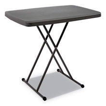 Load image into Gallery viewer, Iceberg wholesale. Indestructables Too 1200 Series Resin Personal Folding Table, 30 X 20, Charcoal. HSD Wholesale: Janitorial Supplies, Breakroom Supplies, Office Supplies.