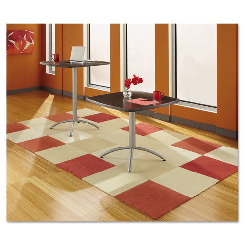 Iceberg wholesale. Caféworks Table, 36w X 36d X 30h, Walnut-silver. HSD Wholesale: Janitorial Supplies, Breakroom Supplies, Office Supplies.