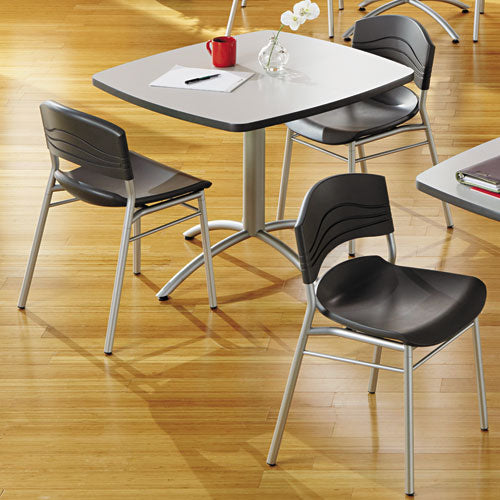 Iceberg wholesale. Caféworks Table, 36w X 36d X 30h, Gray-silver. HSD Wholesale: Janitorial Supplies, Breakroom Supplies, Office Supplies.