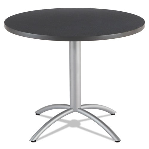 Iceberg wholesale. Caféworks Table, 36 Dia X 30h, Graphite Granite-silver. HSD Wholesale: Janitorial Supplies, Breakroom Supplies, Office Supplies.