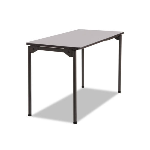 Iceberg wholesale. Maxx Legroom Rectangular Folding Table, 48w X 24d X 29-1-2h, Gray-charcoal. HSD Wholesale: Janitorial Supplies, Breakroom Supplies, Office Supplies.