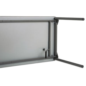 Iceberg wholesale. Maxx Legroom Rectangular Folding Table, 72w X 30d X 29-1-2h, Gray-charcoal. HSD Wholesale: Janitorial Supplies, Breakroom Supplies, Office Supplies.