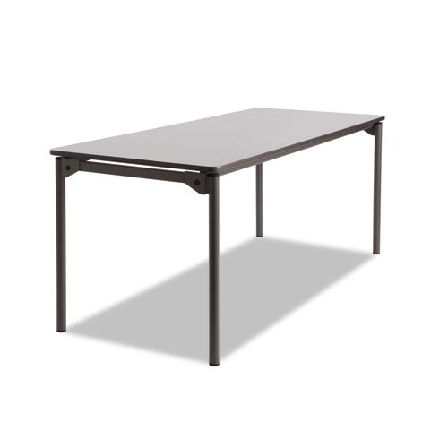 Iceberg wholesale. Maxx Legroom Rectangular Folding Table, 72w X 30d X 29-1-2h, Gray-charcoal. HSD Wholesale: Janitorial Supplies, Breakroom Supplies, Office Supplies.