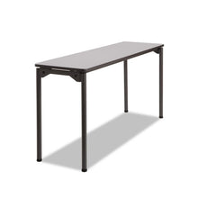 Load image into Gallery viewer, Iceberg wholesale. Maxx Legroom Rectangular Folding Table, 60w X 18d X 29-1-2h, Gray-charcoal. HSD Wholesale: Janitorial Supplies, Breakroom Supplies, Office Supplies.