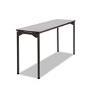 Iceberg wholesale. Maxx Legroom Rectangular Folding Table, 60w X 18d X 29-1-2h, Gray-charcoal. HSD Wholesale: Janitorial Supplies, Breakroom Supplies, Office Supplies.