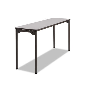 Iceberg wholesale. Maxx Legroom Rectangular Folding Table, 60w X 18d X 29-1-2h, Gray-charcoal. HSD Wholesale: Janitorial Supplies, Breakroom Supplies, Office Supplies.