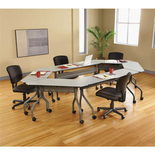 Iceberg wholesale. Officeworks Mobile Training Table, 60w X 18d X 29h, Gray-charcoal. HSD Wholesale: Janitorial Supplies, Breakroom Supplies, Office Supplies.